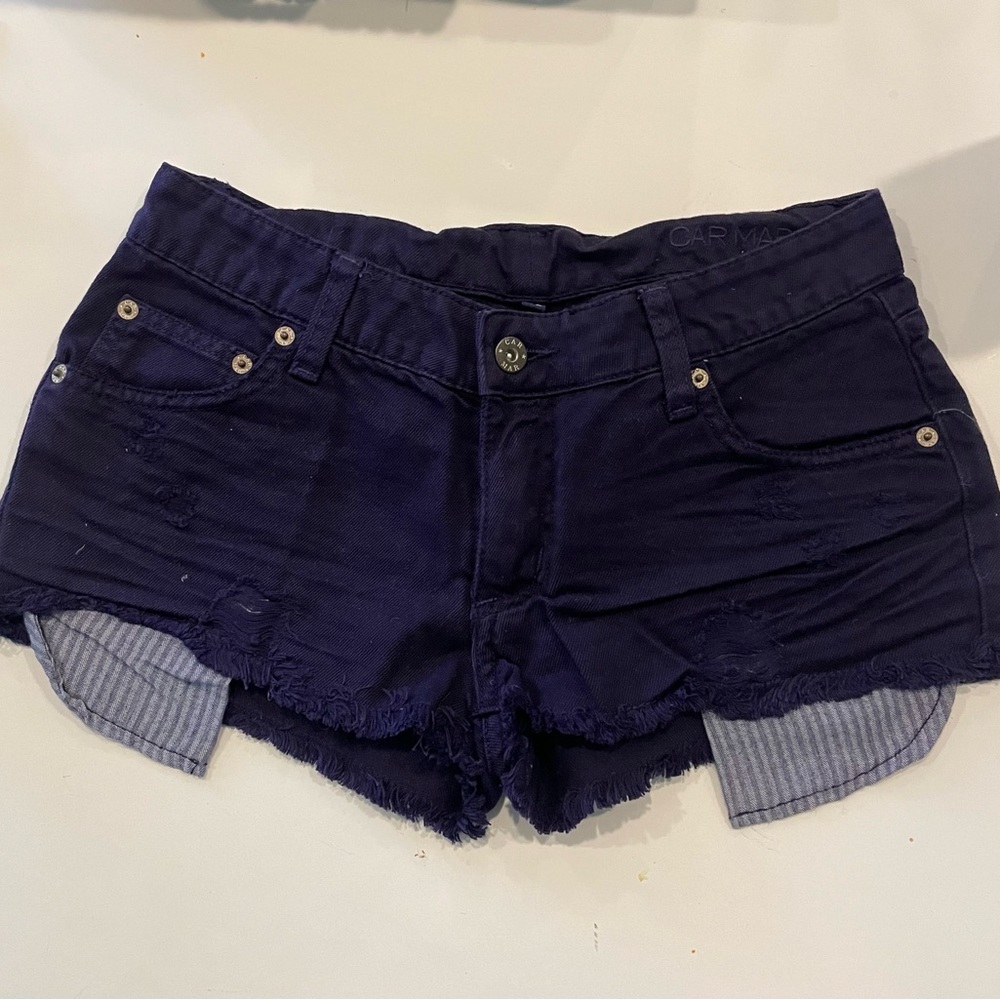 Carmar purple jean shorts